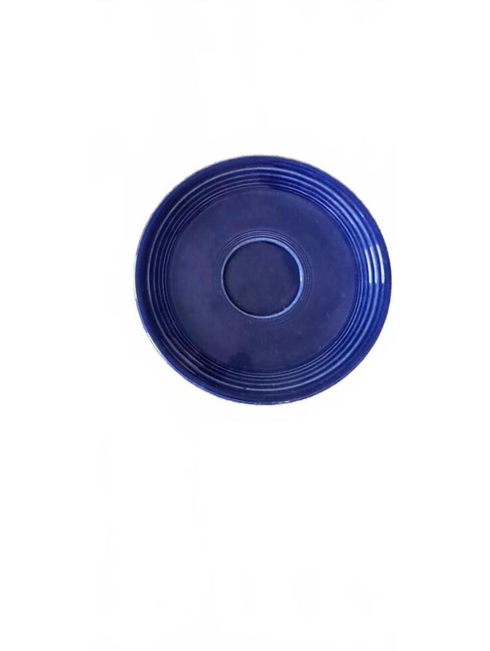 Vintage Fiesta Cobalt Blue Saucer Plate - 6 Inch Diameter